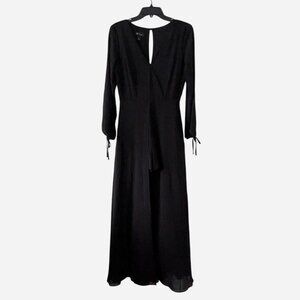 BCX dress romper with mesh cape